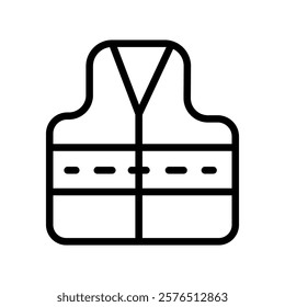 Vest jacket icon Outline vector for web ui