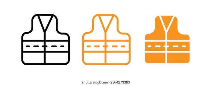 Vest jacket icon web design in vector