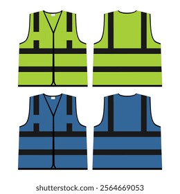 vest jacket vector and illustration