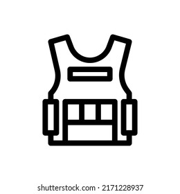 vest line icon illustration vector graphic
