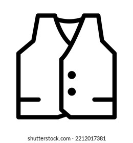 vest line icon illustration vector graphic