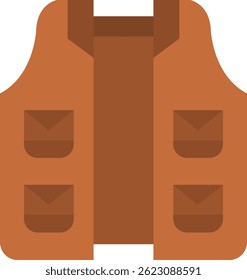 Diseño de icono de Vector de línea de chaleco
