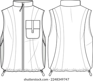 VEST FOR MEN AND BOYS WEAR VECTOR