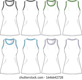 vest for  men vector template pattern