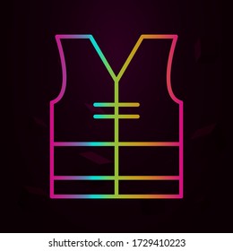 icono de vest nolan Línea delgada simple, contorno vector de construcción iconos para ui y ux, sitio web o aplicación móvil