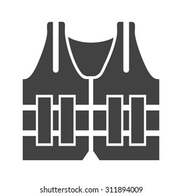 Vest, police, bullet icon vector image.Can also be used for law and order. Suitable for mobile apps, web apps and print media.
