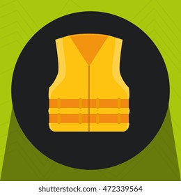 vest protection industrial icon, vector illustration design