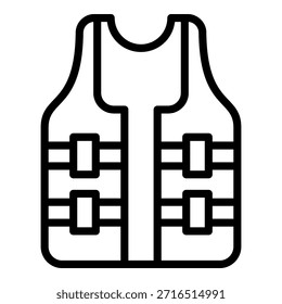 Weste einfache Vektorsymbol-Sammlung