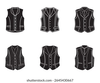 vest sketch icon silhouette vector illustration