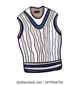 Vest or sleeveless jacket, Fashion clothes and accessories for men. Vector clip art illustration. 1920s fashion