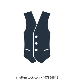 vest, tuxedo  icon on white background