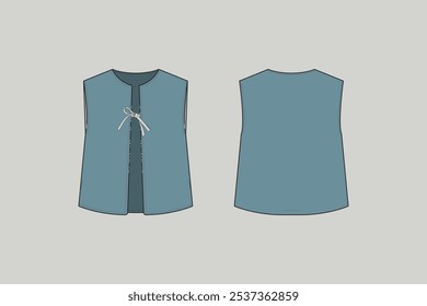 A vest is an upper-body garment, though the type of clothing depends on the dialect of English.