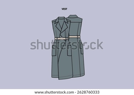 A vest is an upper-body garment, though the type of clothing depends on the dialect of English.
