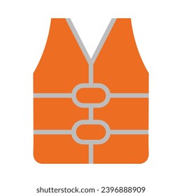 Vest Vector Flat Icon For Personal And Commercial Use.
