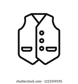 Vest vector icon