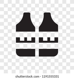 Vest vector icon isolated on transparent background, Vest transparency logo concept