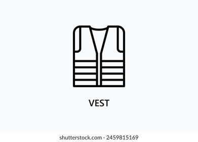 Vest Vector Icon Or Logo Illustration