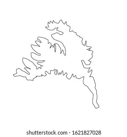 vestfiroir country region map of Iceland