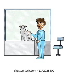 vet and cat design