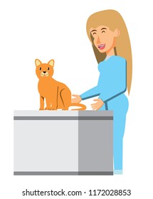 vet and cat design