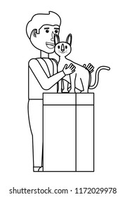 vet and cat design