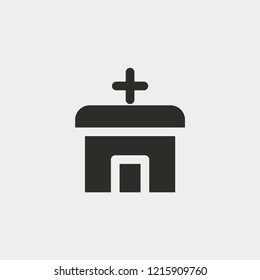 Vet clinic icon isolated on background. Healthcare symbol modern, simple, vector, icon for website design, mobile app, ui. Vector Illustration