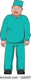 Un doctor veterano con traje sin antecedentes