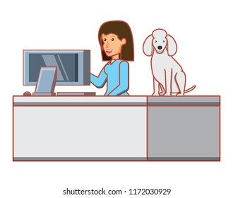 vet and dog design