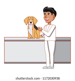 vet and dog design