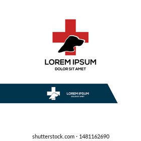 Vet dog logo template eps 10