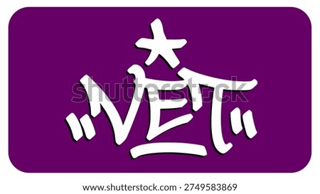 Vet Graffiti Tag Honoring the Experienced Veteran Athletes and Their Mastery in the Professional Sports World.