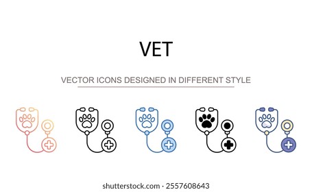 Vet icon design with white background stock illustration