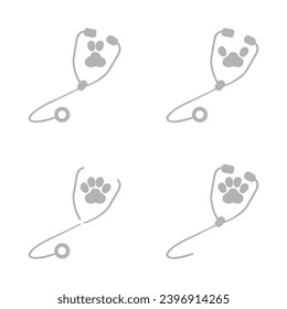 vet icon on a white background, vector illustration