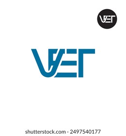 VET Logo Letter Monogram Design