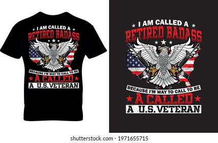 Vetaran T-Shirt Design Army T-Shirt.