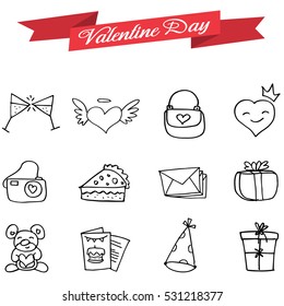 Vetcor art of valentine icons
