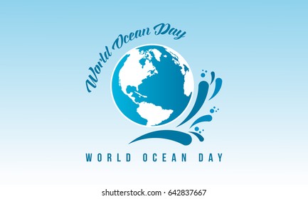 Vetcor art world ocean day banner