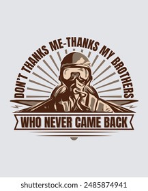 Veteran Army Pilot T-Shirt Design