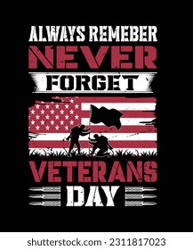 diseño de camisetas del ejército de veteranos, tipografía, día de los veteranos, bandera,