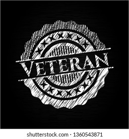 Veteran chalkboard emblem