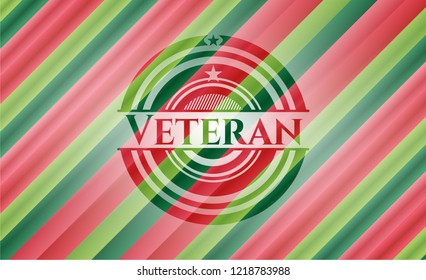 Veteran christmas emblem.