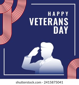 Veteran Day American Design Illustration