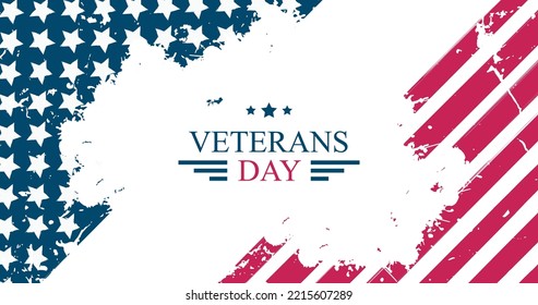 Veteran day background.  Honoring military veterans of the united states armed forces. Vector illustration design.