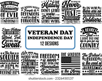 Veteran Day Bundle Graphics, independence day, united state flags, patriotist, usa, vintage graphic, calligraphy, freedom, liberty