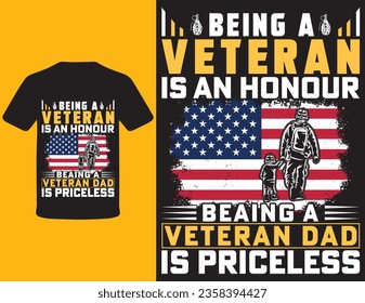 diseño de camisetas de un día veterano, vectores de elementos veteranos