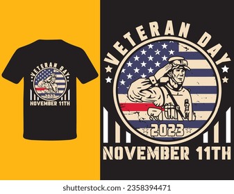 diseño de camisetas de un día veterano, vectores de elementos veteranos