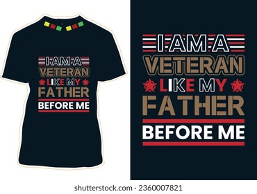Veterano vector de diseño de camisetas