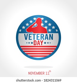 Veteran Day in USA Vector Illustration. Suitable for greeting card poster and banner.