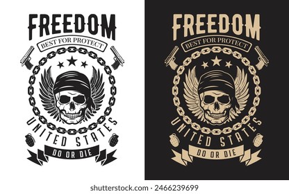 Veteran Freedom Camiseta de diseño, US Army, Camiseta 