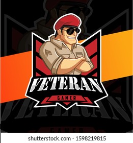 Veteran Gamer Mascot Logo Design